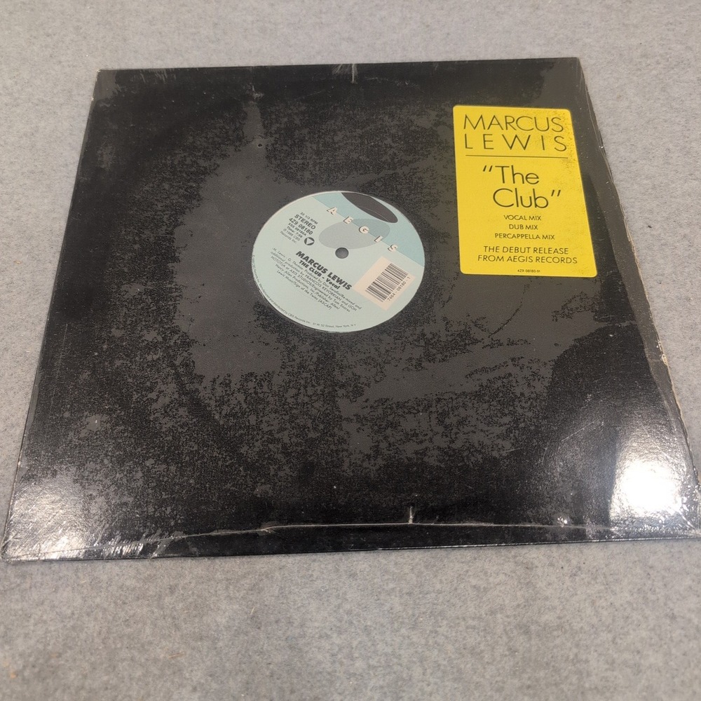 Marcus Lewis The Club 12" Vinyl Single 1988 Aegis Records 4Z9 08180 Francois K - Picture 1 of 8